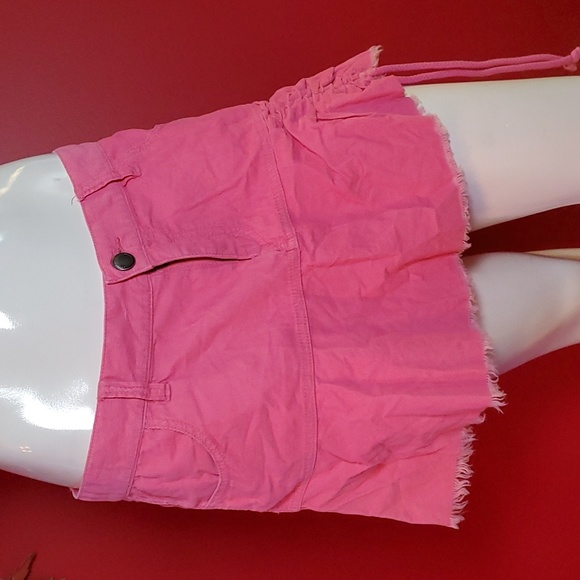 TwillTwentyTwo Cord Pink Mini Skirt BNWT Size 29 - Picture 1 of 14